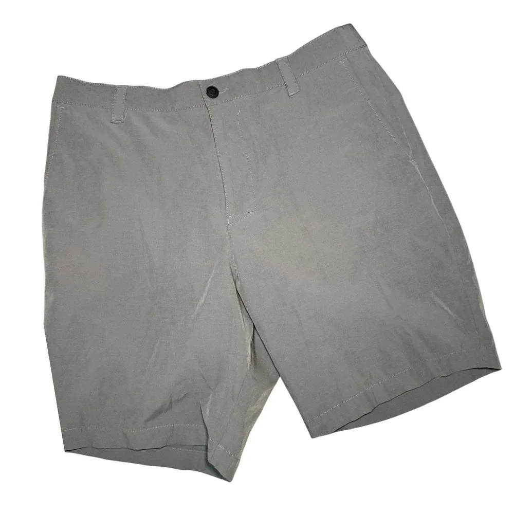Banana Republic Mens Grey Ripstop Performance Stretch Shorts Size 38